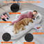 Grand lit pliable pour chien de taille humaine avec une couverture d'oreiller