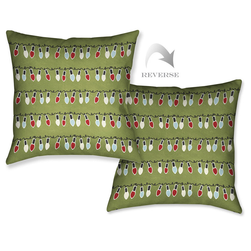 Holiday Lights Throw Pillow
