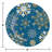 Creative Converting Whimsical Winter Christmas Dinner Paper Plates and Napkins Set, Serves 16