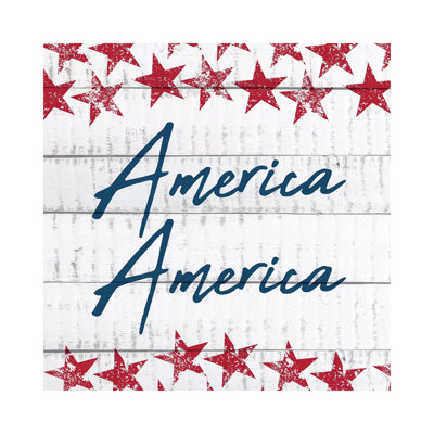 America America by Kimberly Allen - Wrapped Canvas Gallery-Wrapped Canvas Giclée
