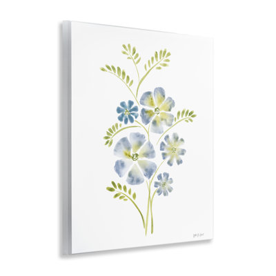 Blue Periwinkle Flower Wall Plaque, design by Yvette St. Amant