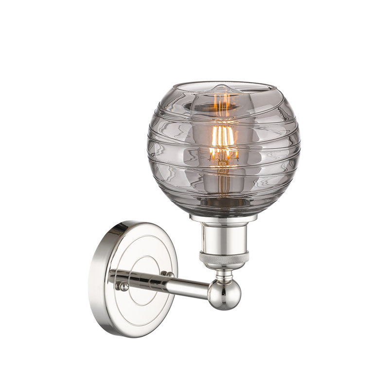 Plafonnier semi-encastré 1 lumière 6SM, Nickel poli