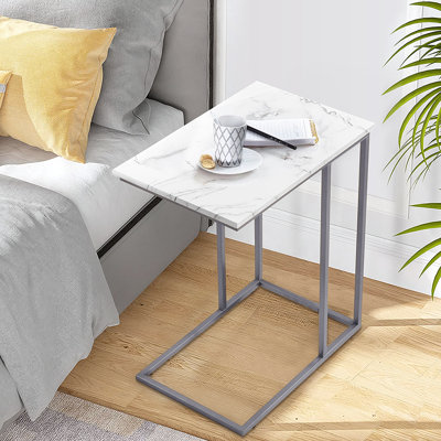 Faux Marble End Table
