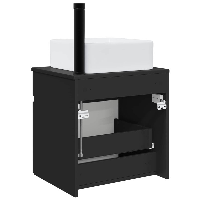 490 mm Bathroom Vanity, Black