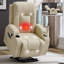 Fauteuil inclinable en polyuréthane avec fonction de position infinie et fonction Power Lift, avec mécanisme de mouvement robuste avec vibration à 8 points avec fonction de massage et fonction lombaire avec fonction de chauffage, avec port de chargement USB, avec porte-gobelets, pour les personnes âgées-661023671