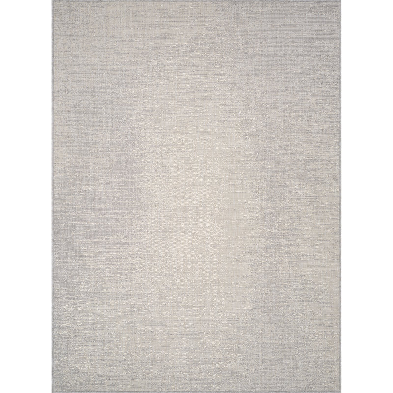 Celestial Indoor & Outdoor Boho Rug Ivory/Grey, Rectangle 160 x 213cm