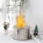 Metal Bio-Ethanol Outdoor Tabletop Fireplace with Flame Guard