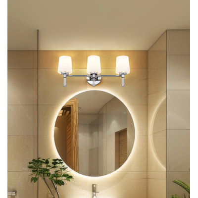 Kinzie 24 inch Chrome 3 Light Vanity