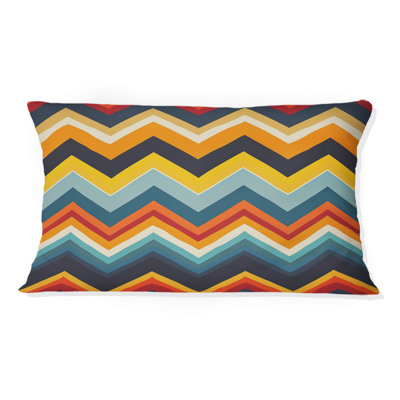Coussin décoratif à chevrons