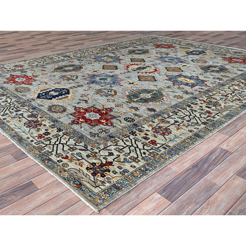 Tapis unique 8 pi 9 po x 11 pi 9 po gris