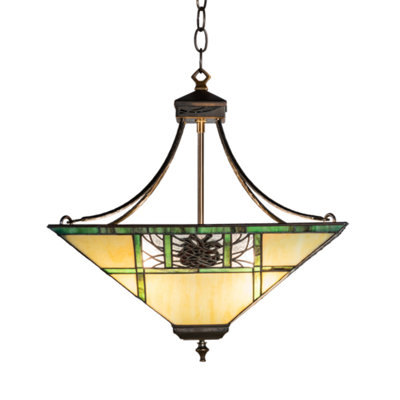Foxborough 4 - Light Antique Copper Geometric Pendant