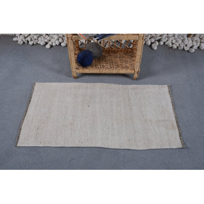 Moroccan Rugs, Kitchen Rug, Vintage Rug, Turkish Rug, Beige  1.8x3.3 ft Small Rugs