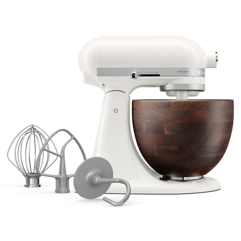 KitchenAid Artisan Series 10-Speed 5 Qt Tilt-Head Stand Mixer with True Walnut Wood Bowl