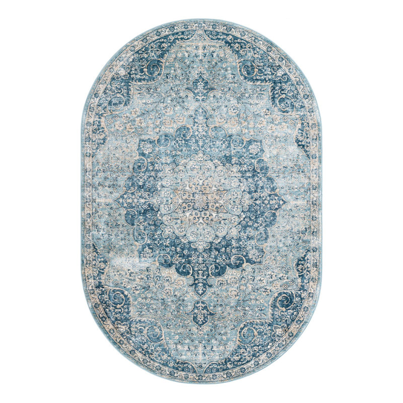 Alabama Oriental Indoor Rug, Oval 5'3" x 8'