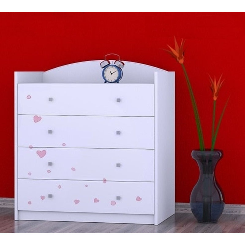 Newfolden Kids 4 - Drawer Chest, White
