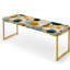 Banc rembourré or-129513043