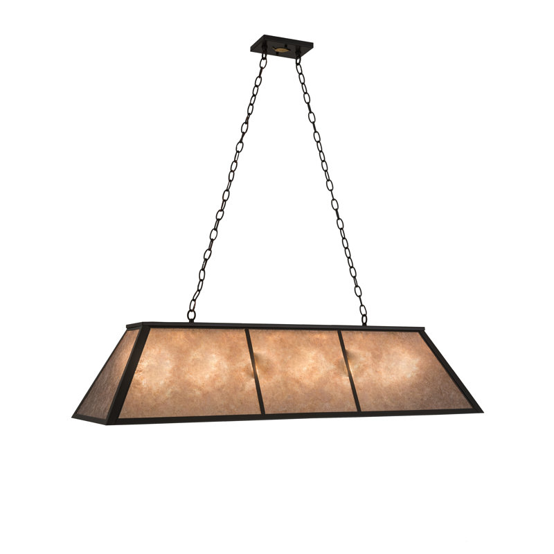 Luminaire suspendu pour table de billard 6 lumières carré/rectangulaire Fairford