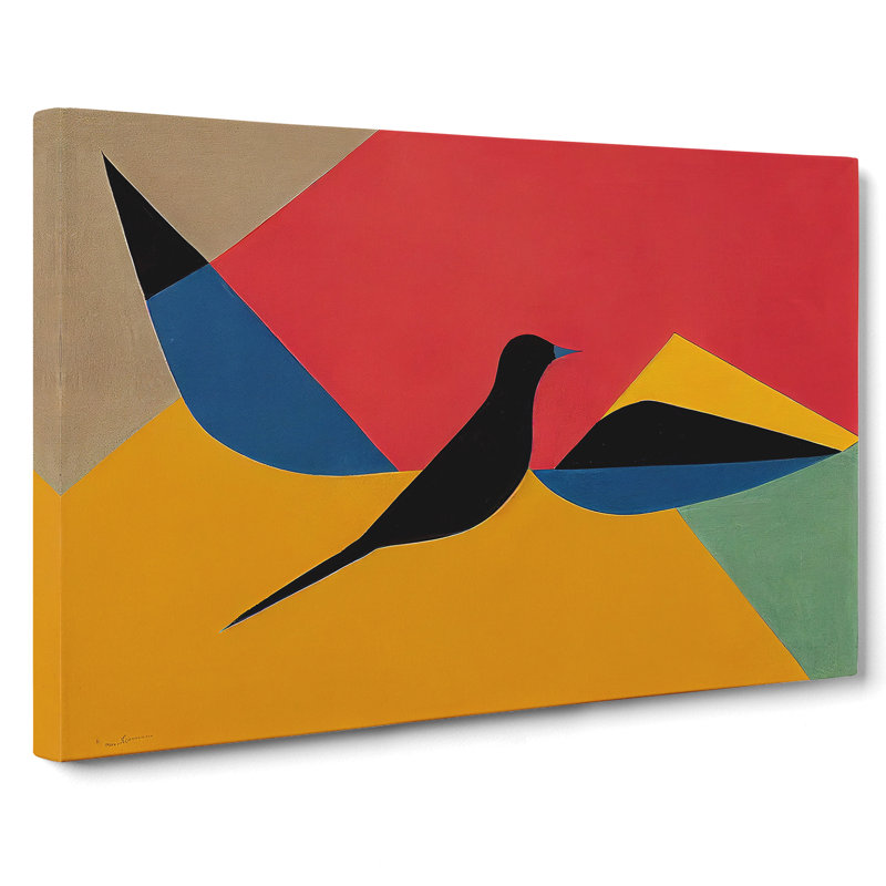 Dove Bird Abstract Vol.3 - Wrapped Canvas, 50cm H x 76cm W x 3cm D