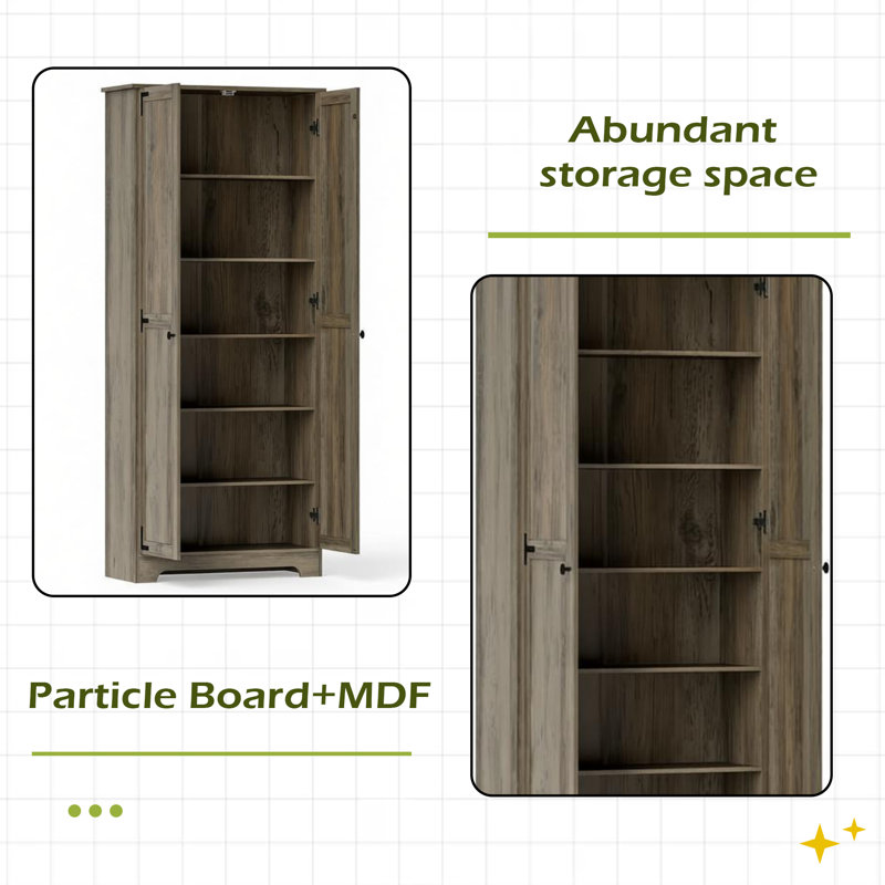 Armoire de rangement autoportante, garde-manger