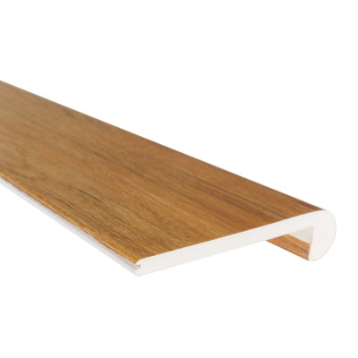 Waterproof WPC Vinyl Elite Collection 0.94" Thick x 4.50" Wide x 95" Length Flush Stair Nose