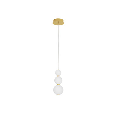 PERLA 3 - Light Gold LED Pendant