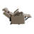 Lugo Camel Leather Aire Power Motion Recliner W/Cup Holder