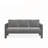 Durable All-Weather Metal 3-Seat Patio Sofa with Thick Gray Cushions for Modern Outdoor Comfort-1787499908