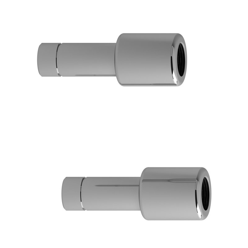 Rallonges de 3 1/2 po Riobel pour TU26, TU33 et TU44, Chrome