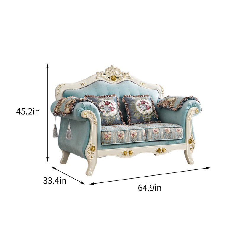 Canapé luxueux en tissu européen