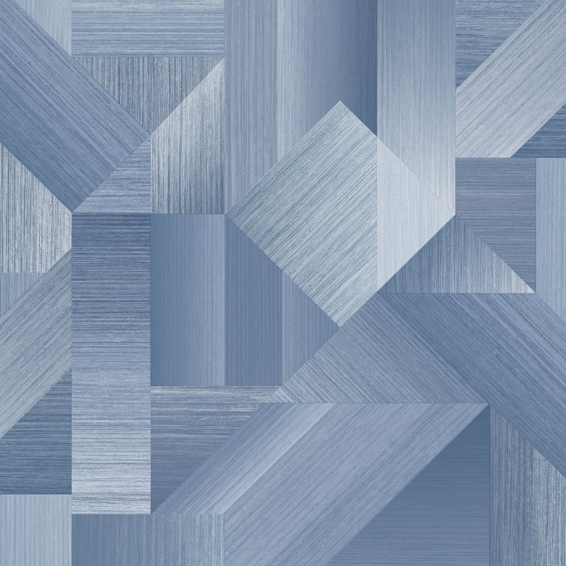 Abstract 10m X 53cm Wallpaper Roll, Blue