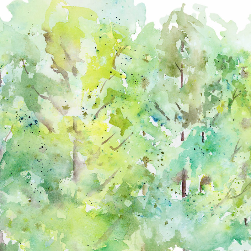 «Ripe Trees» par Lindsay Megahed - reproduction de cadre photo, H 30 po x l 45 po x P 1,5 po