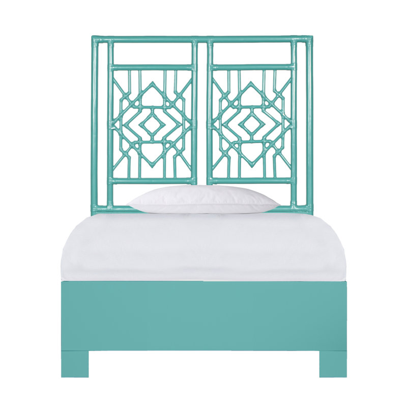 Lit standard bas Tulum, Simple, Turquoise