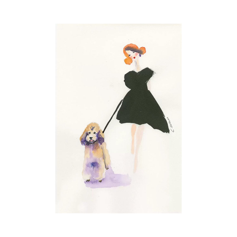 Poodle Walk, H 40 po x l 26 po x P 1,5 po