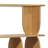 Padua 62" Sculptural 4-Tier Wood Bookshelf-123499351