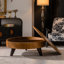 Table basse ronde 39,37 po avec espace de rangement, convenant au salon et au bureau, naturel-825285554-825285552