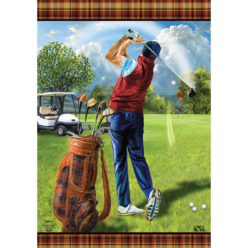 Golf Day Garden Flag