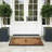 Monogram Natural Coir & Rubber Door Mat with Geometric Border — Heavy-Duty, Dirt-Trapping, Non-Slip Outdoor Entry Mat-414025823-414025812