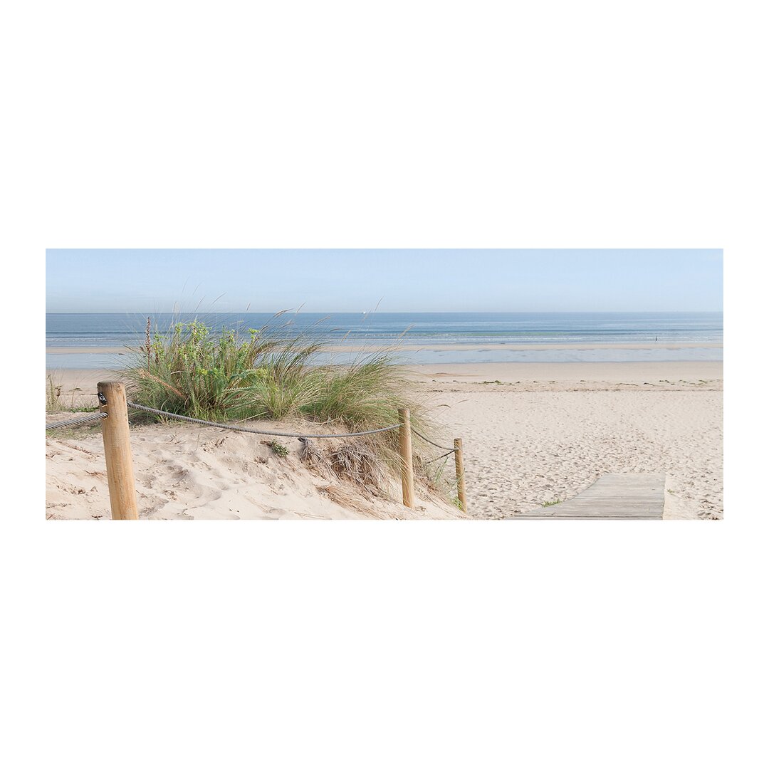 Glasbild Landschaft Nordsee - Strand