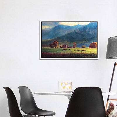 Rocky Mountain Farm by Christopher Clark - Painting on Canvas