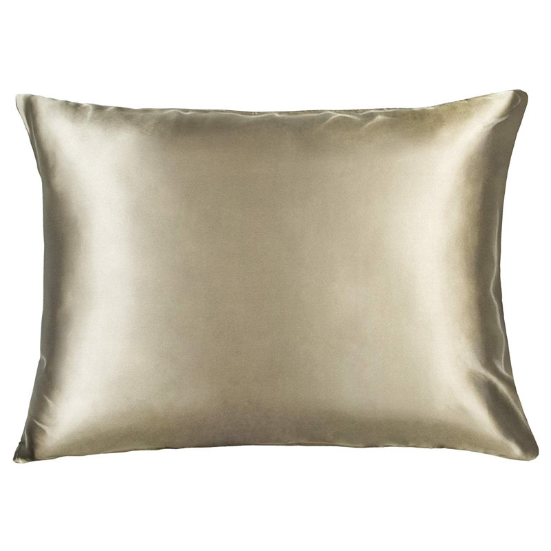 Zippered 19 Momme Natural Mulberry Silk Pillowcase, Both‑Side Real Silk Pillow Cover for Hair & Skin, Sold as 1 Piece - NTBAY