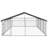 59.1'' H Galvanized Steel Yard Kennel With Door