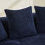 Causeuse incurvée, petit canapé en chenille avec 3 coussins, canapé profond pour appartement, salon, aucun assemblage requis-129349141