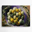 Légumes, art mural noir en métal Pattypan-808356569