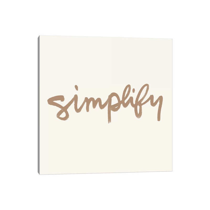 Simplify I by Nadia Hassan - Wrapped Canvas Gallery-Wrapped Canvas Giclée, 30.48 cm H x 30.48 cm W