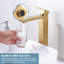 Robinet de salle de bain monocorps à poignée simple avec drain High Arc-103560311