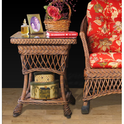 Miamisburg Glass Top End Table