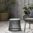 Modern Stylish Side Table with Tempered Glass Top-1533745807