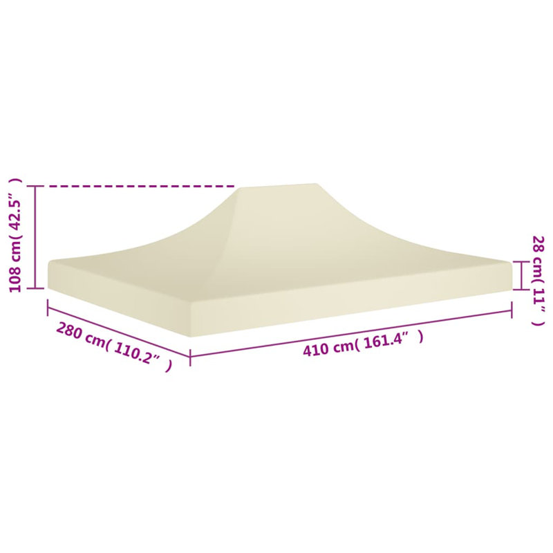 Avalene 4m x 3m Party Tent, Cream