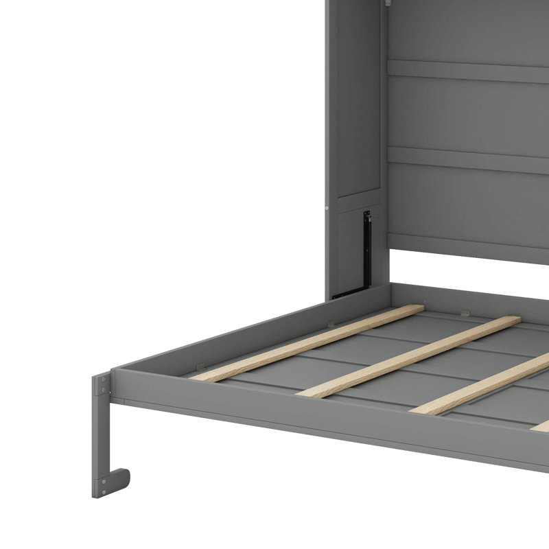 Queen Size Murphy Bed Wall Bed, Gray, Queen