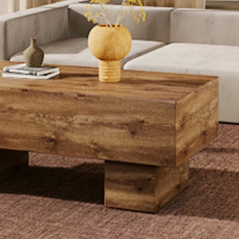 Cette table basse rectangulaire moderne présente une couleur élégante, ce qui en fait un ajout idéal à tout salon ou appartement
